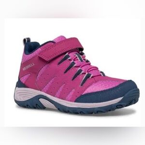 MERRELL Kids' Outback Mid Top 2 Sneaker In Berry/ Navy size 11